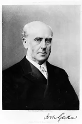 Porträt von Archibald Geikie, Illustration aus Nature vom 5. Januar 1893 (Fotogravur)